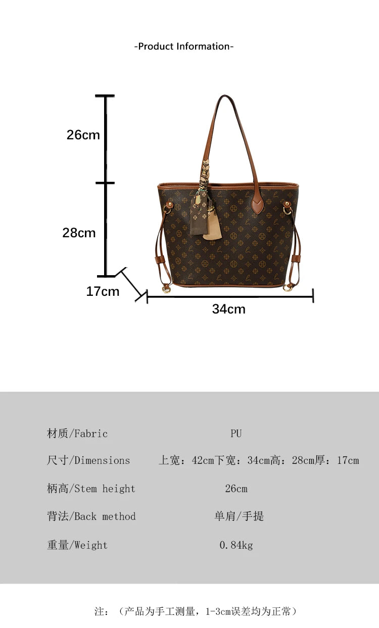 Women's Messenger Bag Leather Crossbody Handbag, Famous Designer Shoulder Tote Popular Classic Elegant Design For Outings