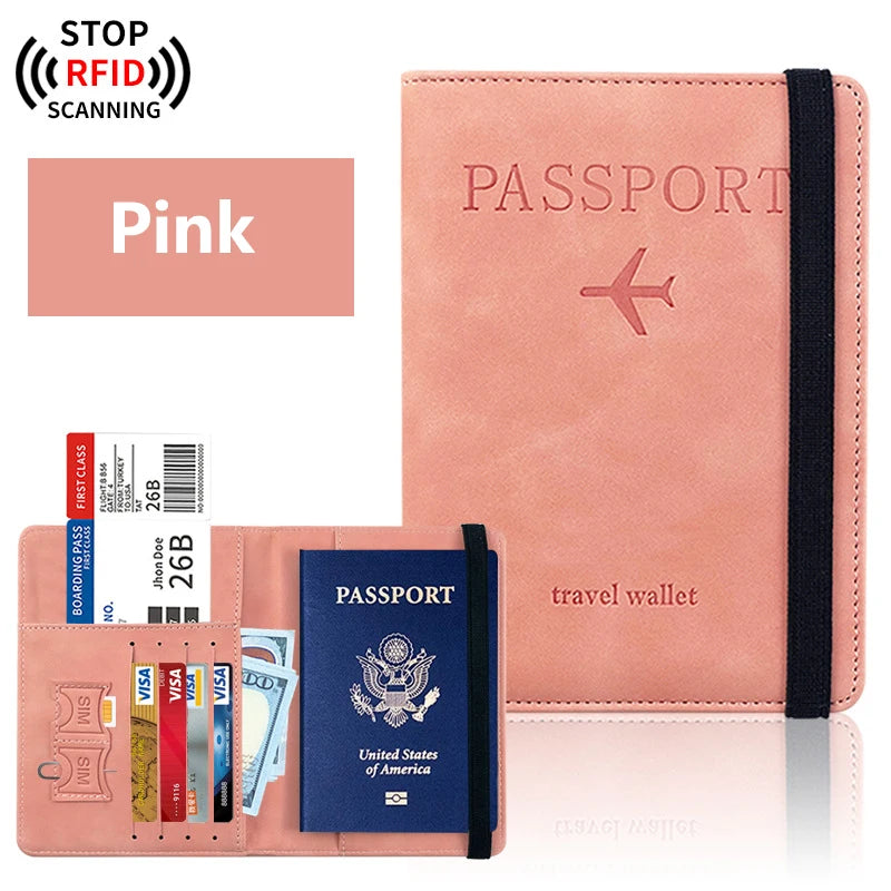Passport Holder for Travel Essentials  Passport Wallet Cover Case for Travel  Accessories,Passport Book Holders for Women/Men
