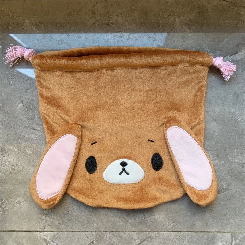 Sugarbunnies Plush Drawstring Bag Pouch Momousa Strawberryusa Blueberryusa Bunny Cute Kawaii Small Storage Bags Organizer