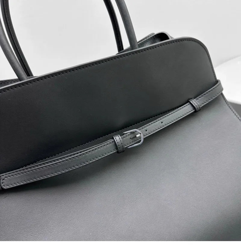 Tote Large Capacity Commuter Bag Cowhide Niche Shoulder Handbag Large Soft