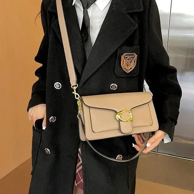 Women's Solid Leather Messenger Bags, Luxury Brands, Fashionable Women's Popular Shoulder Bags, Designer Handbags and Bags