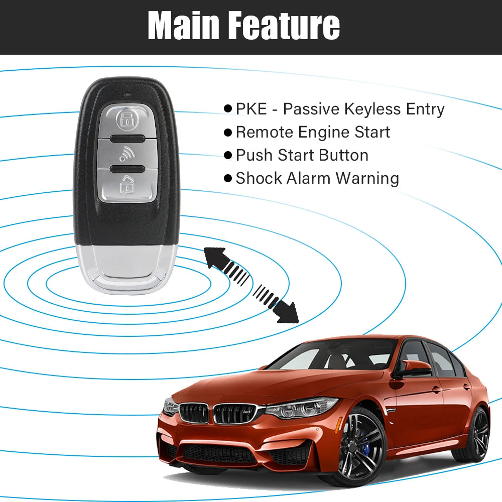 Aroefa Car Starter Alarm Smart Bluetooth - Aroefa