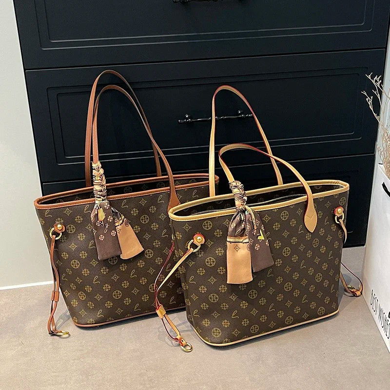 Women's Messenger Bag Leather Crossbody Handbag, Famous Designer Shoulder Tote Popular Classic Elegant Design For Outings