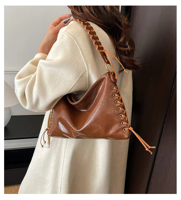 Elegant Classic Leather Tote Bags Messenger Bag For Ladies Women Handbags Luxury Famous Designer Spacious