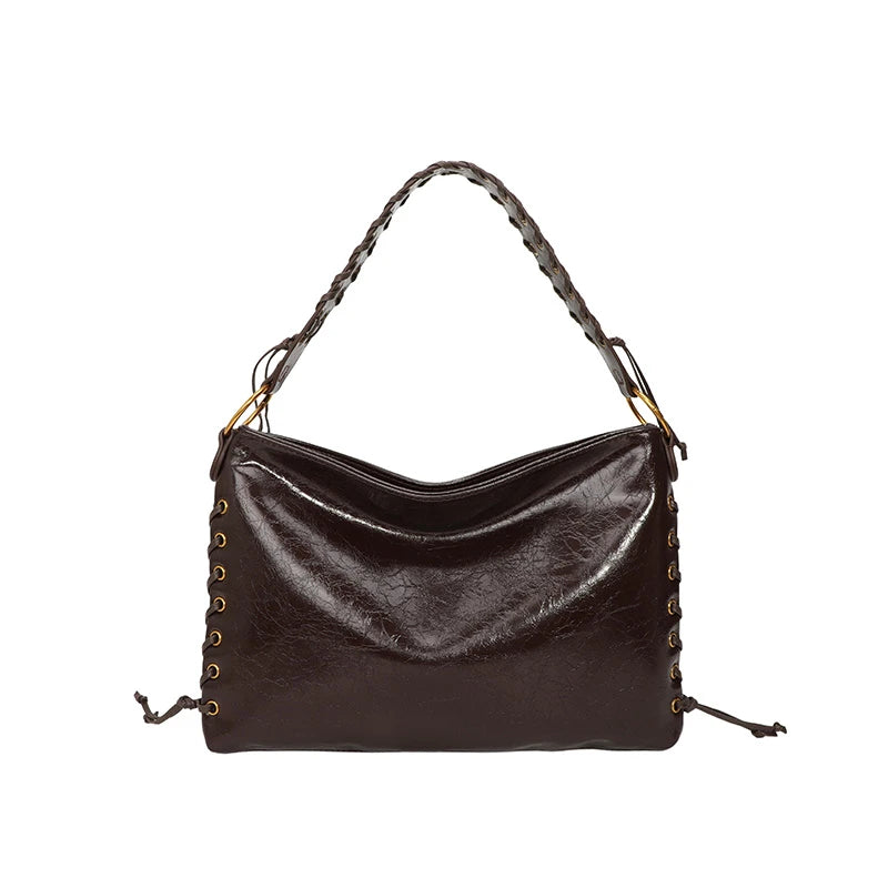 Elegant Classic Leather Tote Bags Messenger Bag For Ladies Women Handbags Luxury Famous Designer Spacious