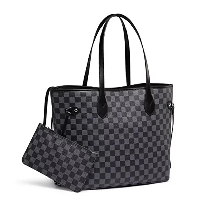 (Gift Box Packaging) Fashionable Women's Trendy Handbag, European and American Retro Style Casual Bag, Large Capacity High-End Light Luxury Tote Bag, Commuting and Shopping Bag