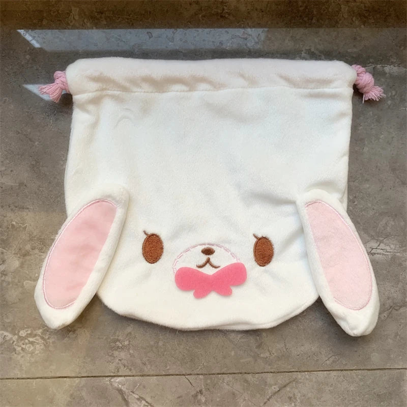 Sugarbunnies Plush Drawstring Bag Pouch Momousa Strawberryusa Blueberryusa Bunny Cute Kawaii Small Storage Bags Organizer