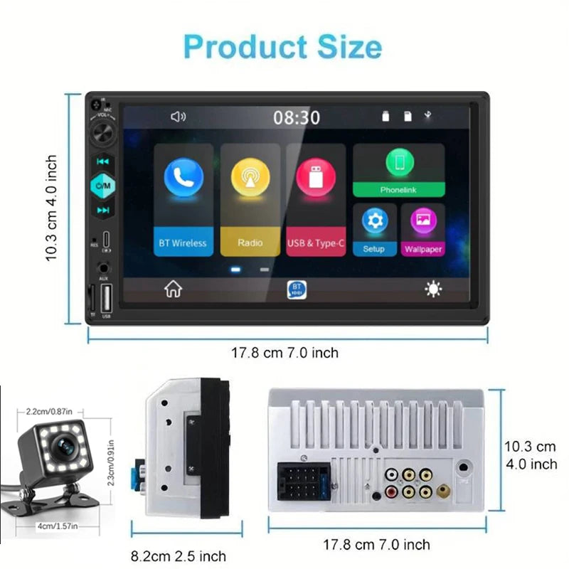 Aroefa 7-Inch Touch Screen Car Stereo - Aroefa