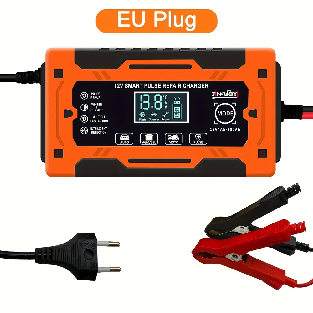Aroefa Fully-Automatic Smart Car Battery Charger - Aroefa
