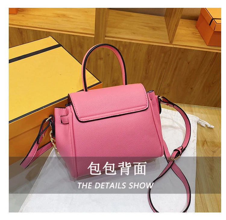 High-End Minimalist Messenger Bag Fashionable For Women With Large Capacity Casual Business Solid Color
