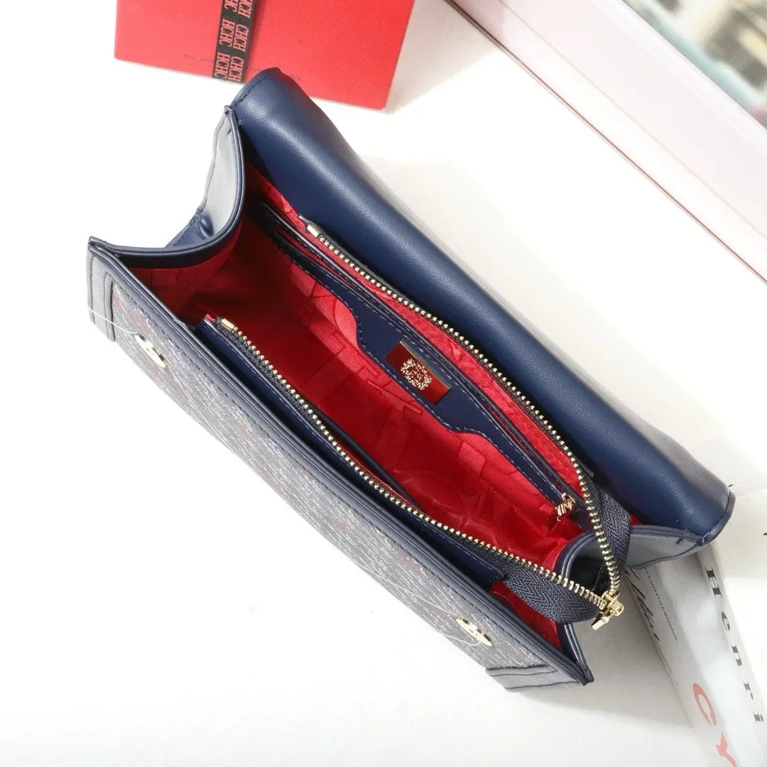 Stylish Women's Leather Messenger Bag Handbags Crossbody Shoulder Tote Classic Elegant for Ladies Luxury Brand