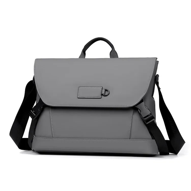 New Briefcase, High-End Business Crossbody Bag, Commuter Travel Backpack, Large-Capacity Shoulder Bag, Fashionable Water-Repellent Handbag, Laptop Bag, Solid Color Casual Bag