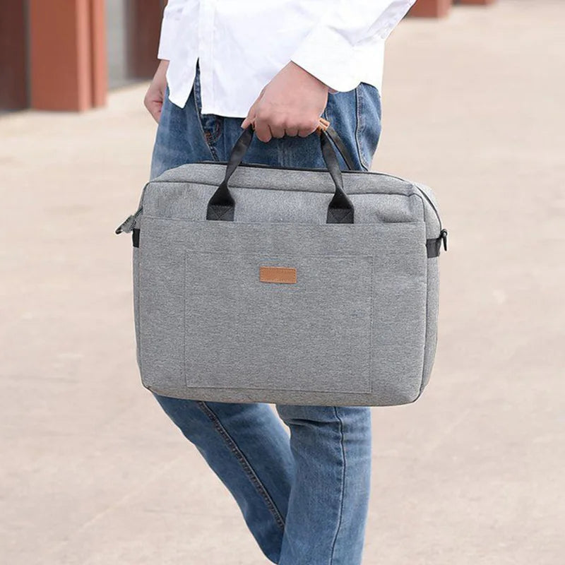 Men's briefcase for business travel, Korean version, stylish and casual Oxford cloth briefcase for computer use, business bag