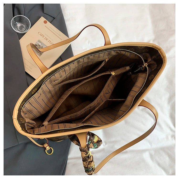 Women's Messenger Bag Leather Crossbody Handbag, Famous Designer Shoulder Tote Popular Classic Elegant Design For Outings