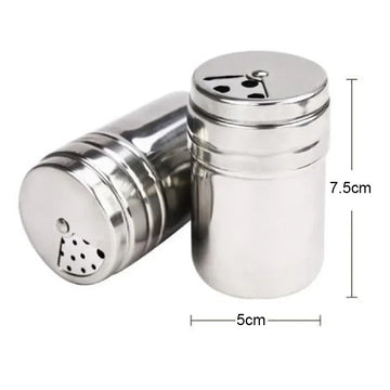 Aroefa Stainless Steel Spice & Condiment Shaker Set - Aroefa
