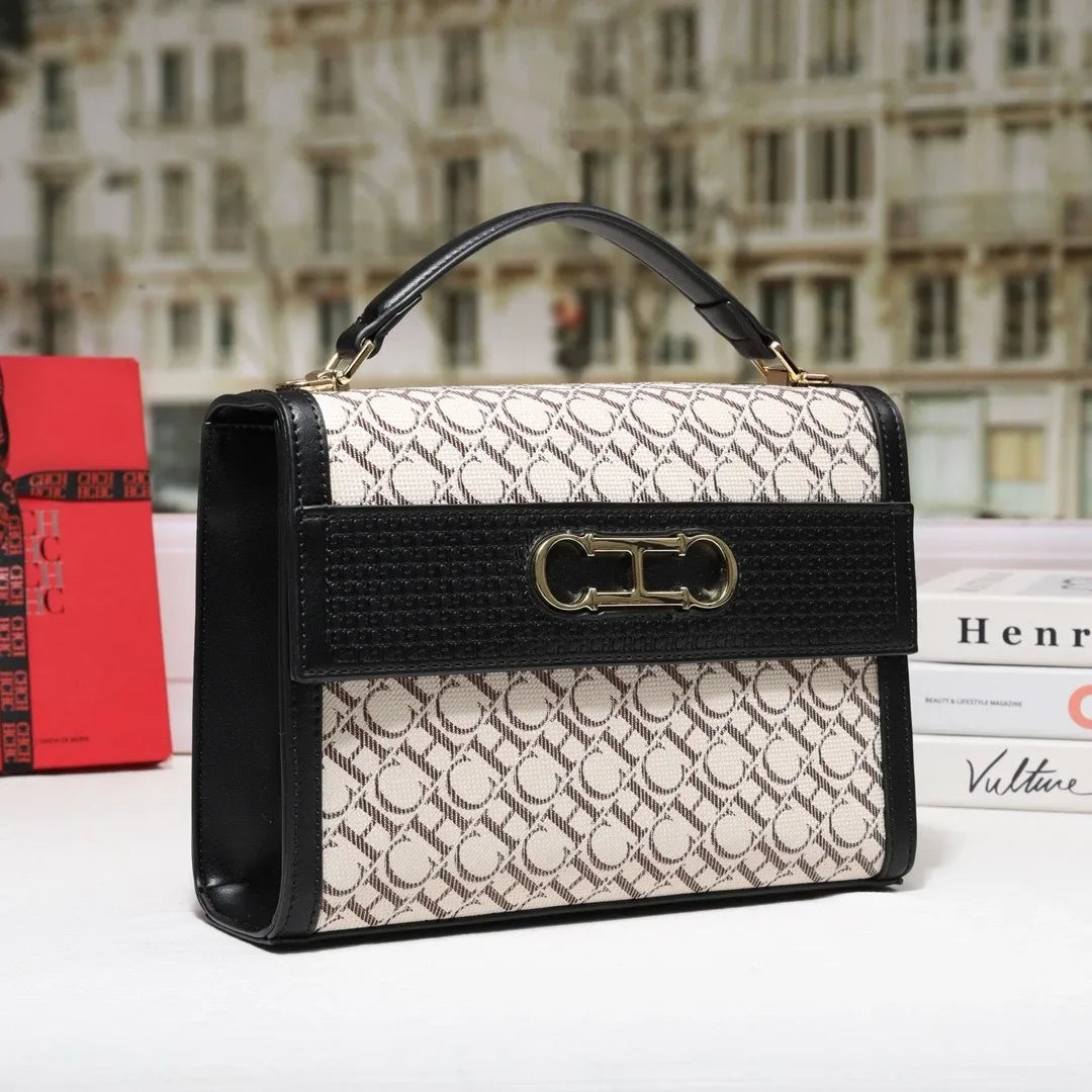 Stylish Women's Leather Messenger Bag Handbags Crossbody Shoulder Tote Classic Elegant for Ladies Luxury Brand