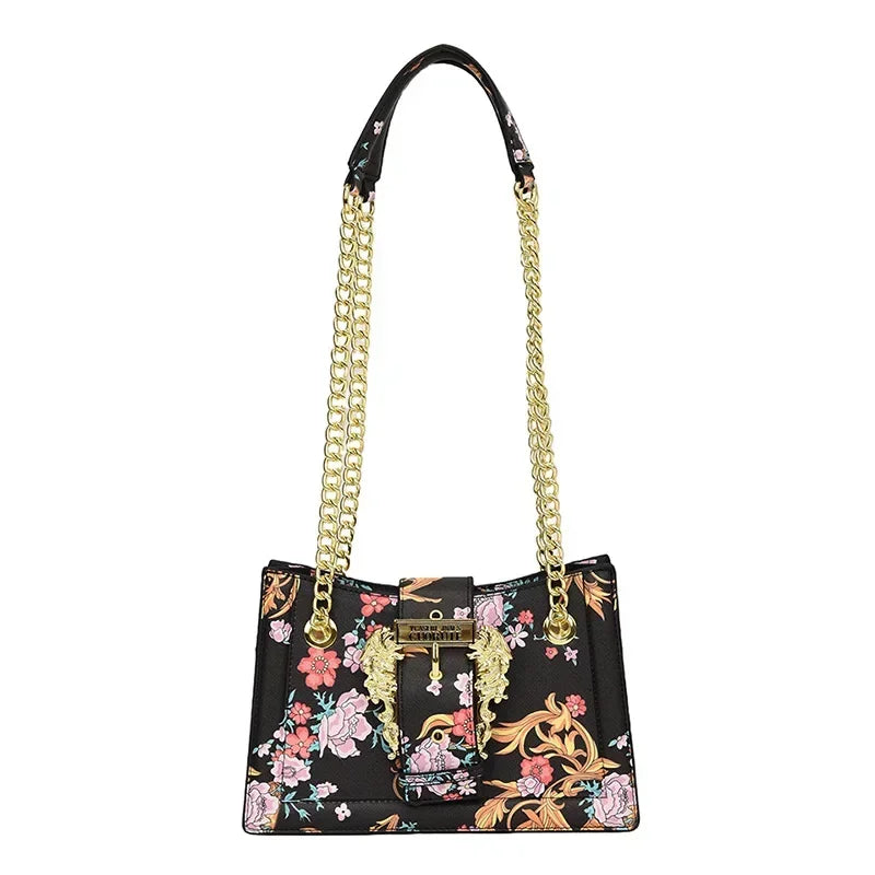 New Arrival 2025! Women's Trendy Retro - Style Bag - Fashion - Forward Printed Chain, Large - Capacity Shoulder/Underarm