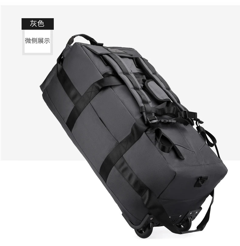 Travel Bag, Large Capacity Handbag, Portable Outdoor Carry-On Luggage, Wheeled Travel Bag, Convenient and Practical Unisex Travel Bag