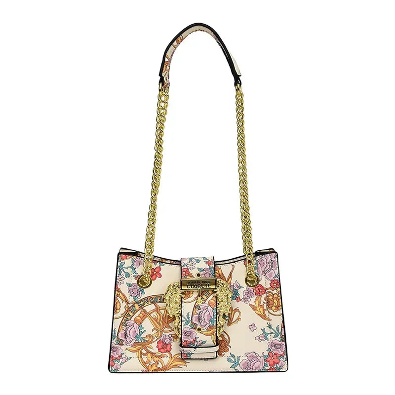 New Arrival 2025! Women's Trendy Retro - Style Bag - Fashion - Forward Printed Chain, Large - Capacity Shoulder/Underarm
