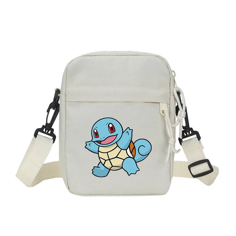 Messenger Sling Bags for Men Casual Canvas Small Zipper Crossbody Pouch Pokemoned Simple Small Crossbody Shoulder Bag Men Bag