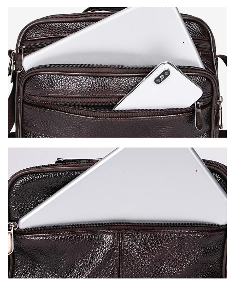 Men's Messenger Bags Hot PU Handbag Multi-functional Travel Casual Small Bags Outdoor Hiking Cycling Sport Cigarette Satchel