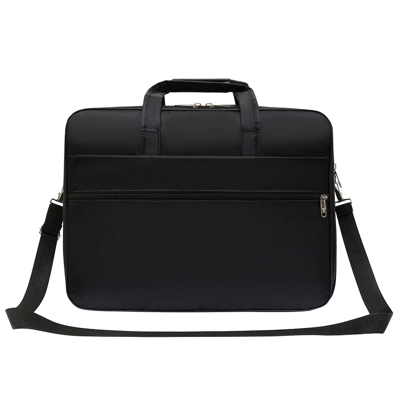 Men's Large-Capacity Business Briefcase, Portable Multi-Functional Shoulder Bag, Multi-Pocket Handbag Suitable for Business and Casual Use