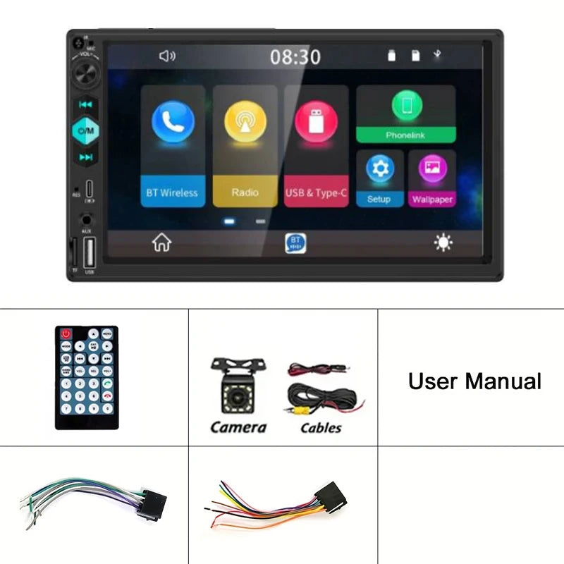 Aroefa 7-Inch Touch Screen Car Stereo - Aroefa