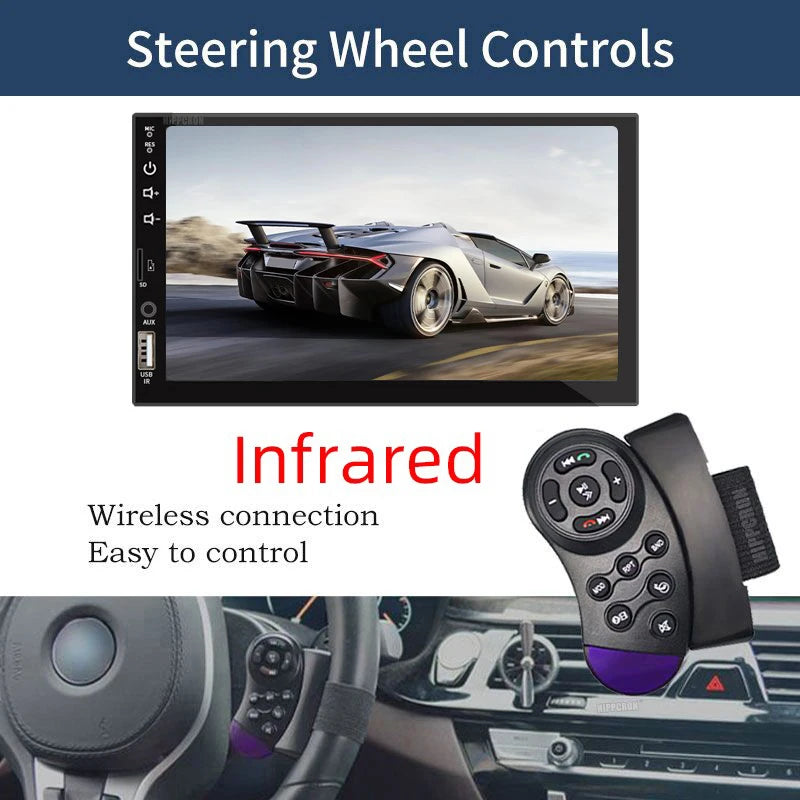 Aroefa 7“ Car Radio 1 Din Carplay Android - Aroefa