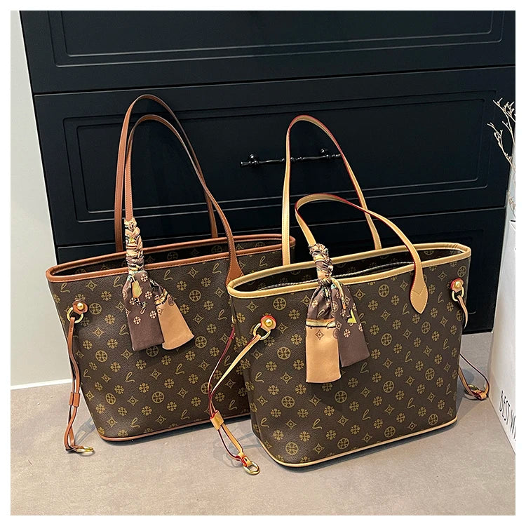 Women's Messenger Bag Leather Crossbody Handbag, Famous Designer Shoulder Tote Popular Classic Elegant Design For Outings