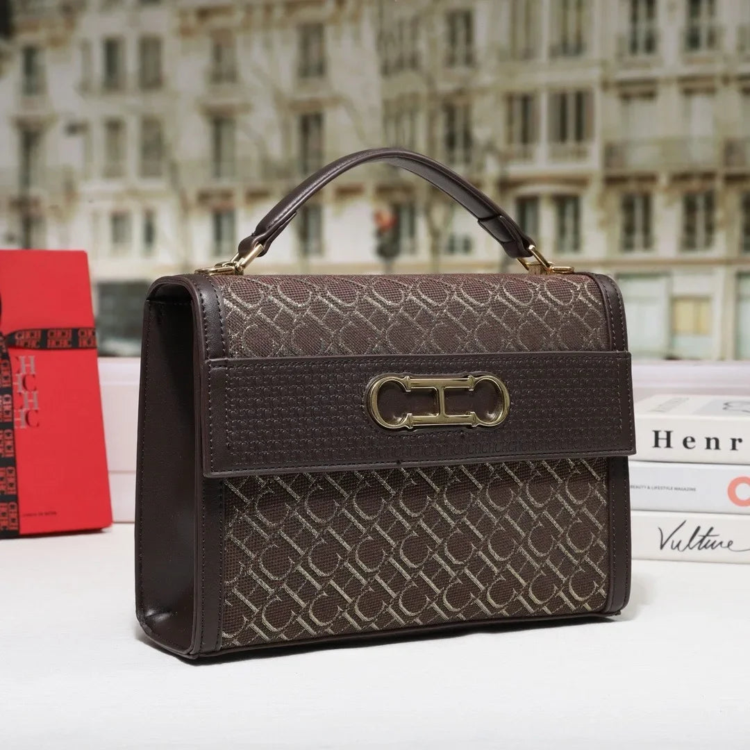 Stylish Women's Leather Messenger Bag Handbags Crossbody Shoulder Tote Classic Elegant for Ladies Luxury Brand