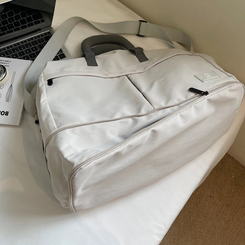 Women Travel Luggage Shoulder Bags Casual Outdoor Travel Short  TripTote Bag Portable Commuting Gym Fitness Sports Handbag