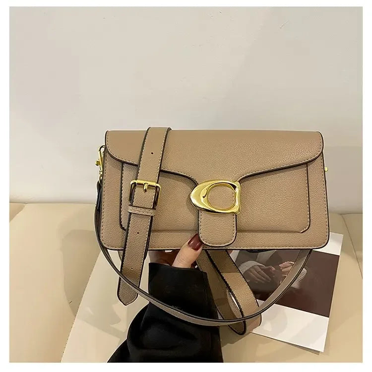 Women's Solid Leather Messenger Bags, Luxury Brands, Fashionable Women's Popular Shoulder Bags, Designer Handbags and Bags