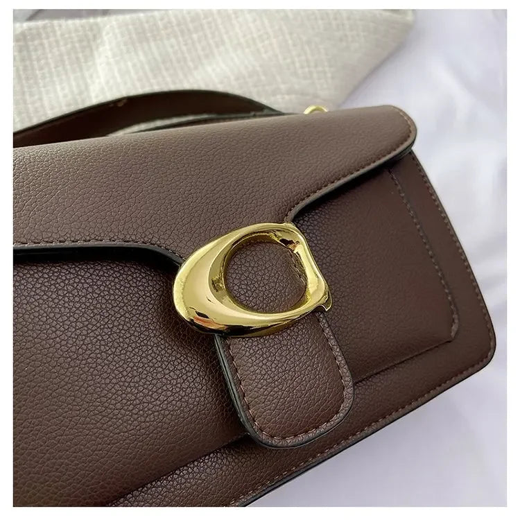 Women's Solid Leather Messenger Bags, Luxury Brands, Fashionable Women's Popular Shoulder Bags, Designer Handbags and Bags