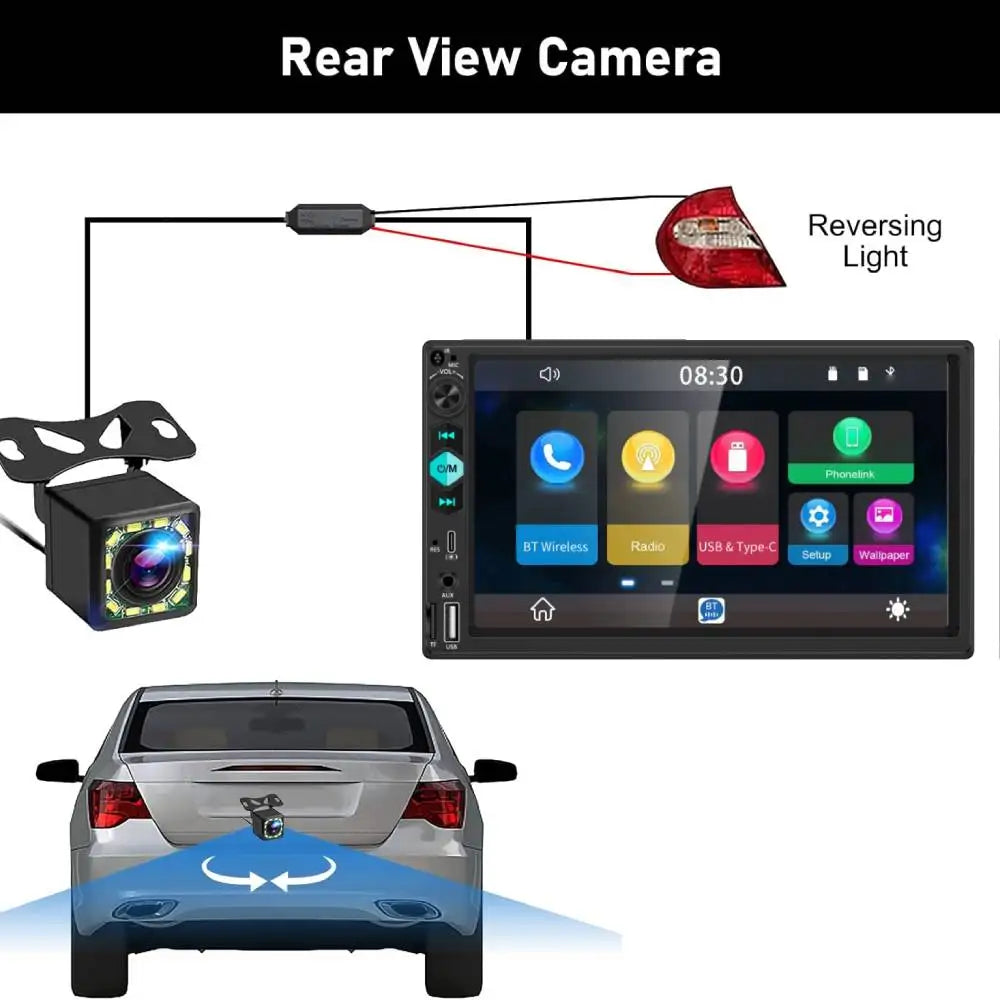 Aroefa 7-Inch Touch Screen Car Stereo - Aroefa