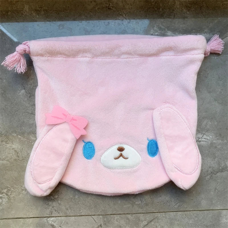 Sugarbunnies Plush Drawstring Bag Pouch Momousa Strawberryusa Blueberryusa Bunny Cute Kawaii Small Storage Bags Organizer