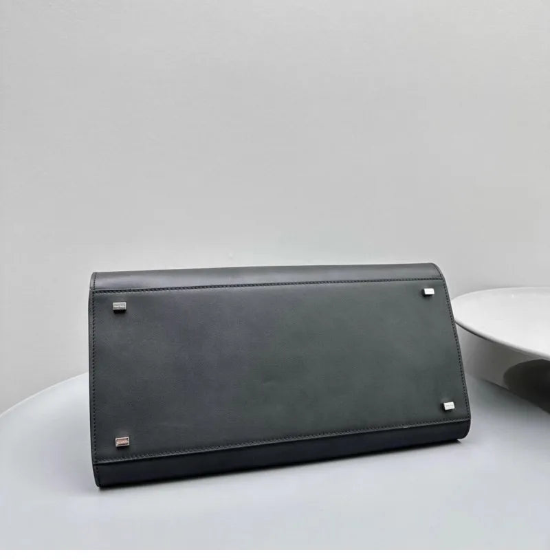 Tote Large Capacity Commuter Bag Cowhide Niche Shoulder Handbag Large Soft