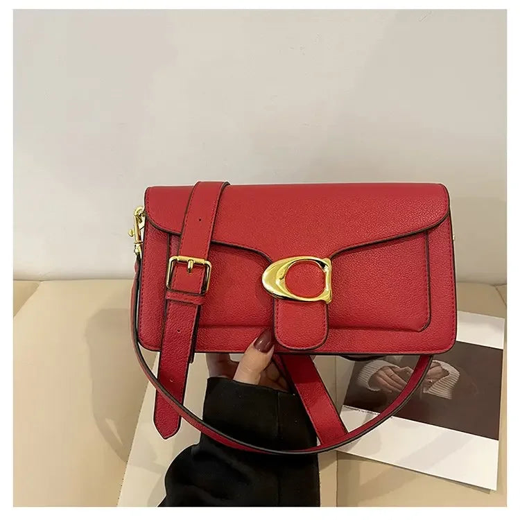 Women's Solid Leather Messenger Bags, Luxury Brands, Fashionable Women's Popular Shoulder Bags, Designer Handbags and Bags