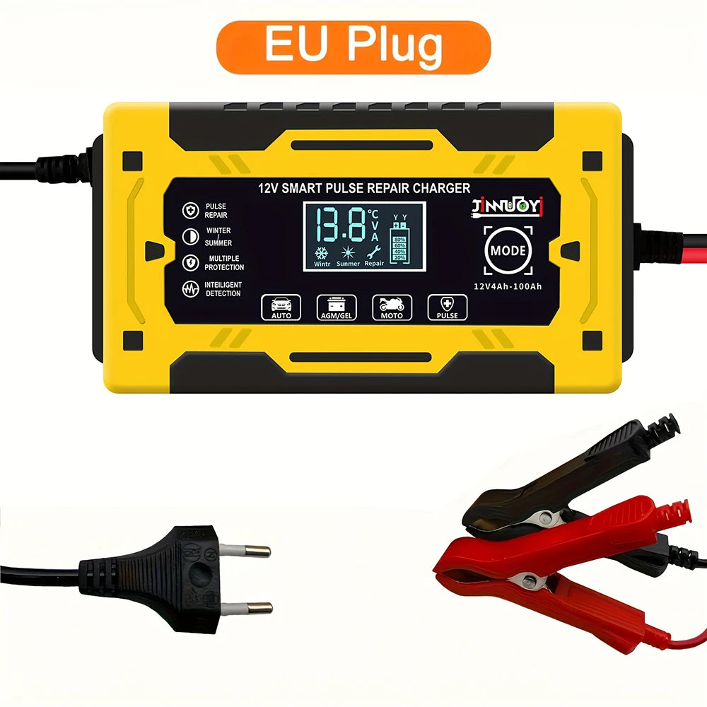 Aroefa Fully-Automatic Smart Car Battery Charger - Aroefa