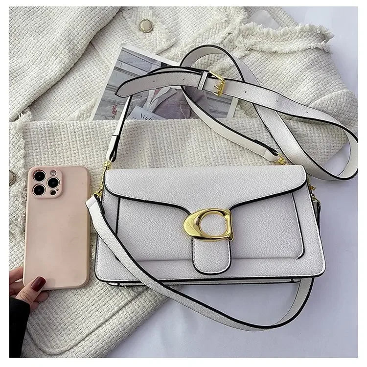 Women's Solid Leather Messenger Bags, Luxury Brands, Fashionable Women's Popular Shoulder Bags, Designer Handbags and Bags