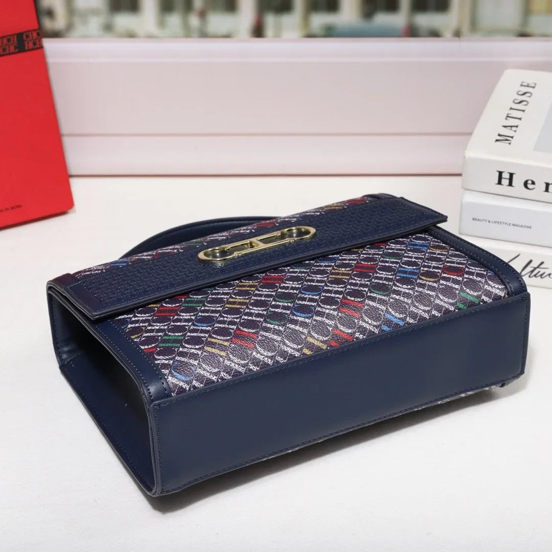 Stylish Women's Leather Messenger Bag Handbags Crossbody Shoulder Tote Classic Elegant for Ladies Luxury Brand