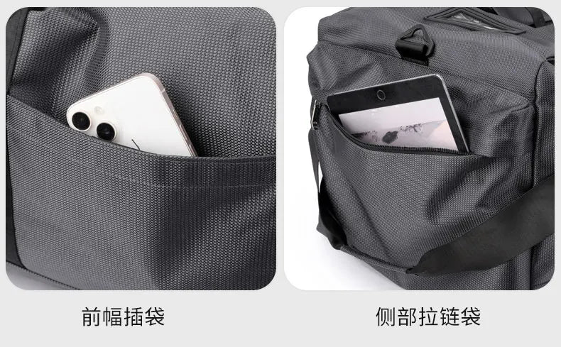 Travel Bag, Large Capacity Handbag, Portable Outdoor Carry-On Luggage, Wheeled Travel Bag, Convenient and Practical Unisex Travel Bag
