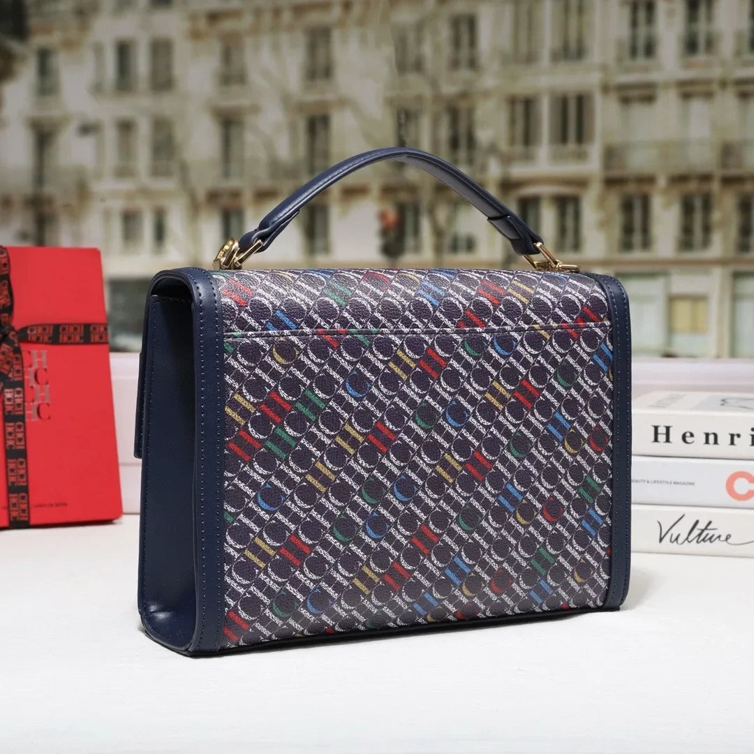 Stylish Women's Leather Messenger Bag Handbags Crossbody Shoulder Tote Classic Elegant for Ladies Luxury Brand