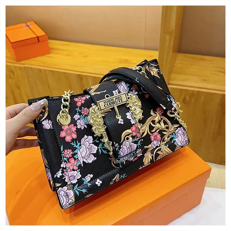 New Arrival 2025! Women's Trendy Retro - Style Bag - Fashion - Forward Printed Chain, Large - Capacity Shoulder/Underarm