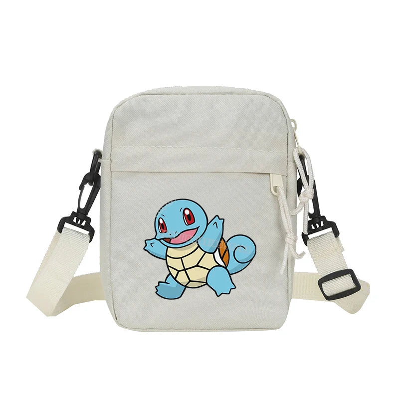 Messenger Sling Bags for Men Casual Canvas Small Zipper Crossbody Pouch Pokemoned Simple Small Crossbody Shoulder Bag Men Bag