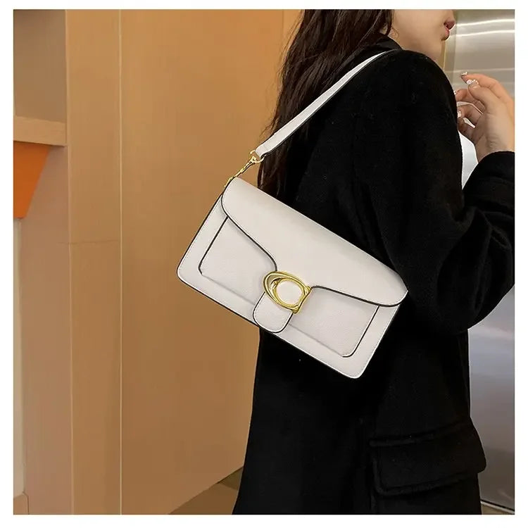 Women's Solid Leather Messenger Bags, Luxury Brands, Fashionable Women's Popular Shoulder Bags, Designer Handbags and Bags