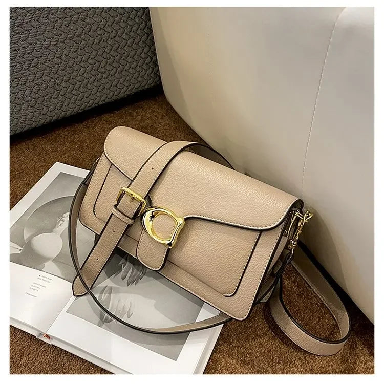 Women's Solid Leather Messenger Bags, Luxury Brands, Fashionable Women's Popular Shoulder Bags, Designer Handbags and Bags