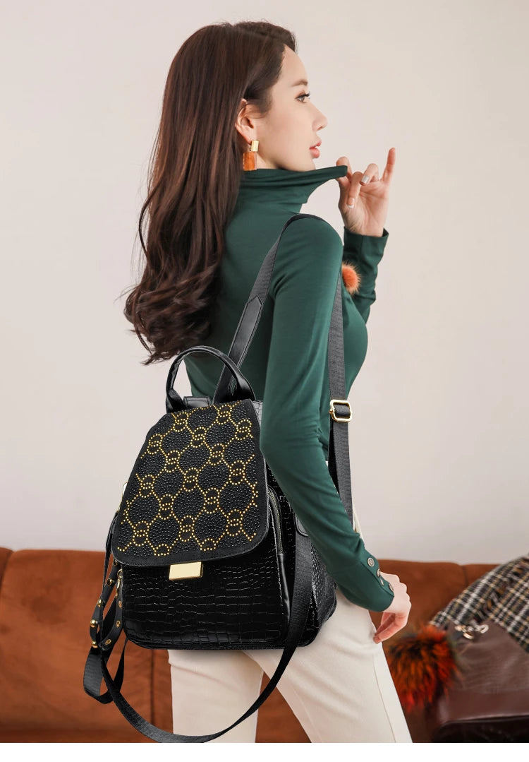 Fashion Women's Backpack, Stylish Daypack for Work, Travel, School, College, Hiking, and Daily Use