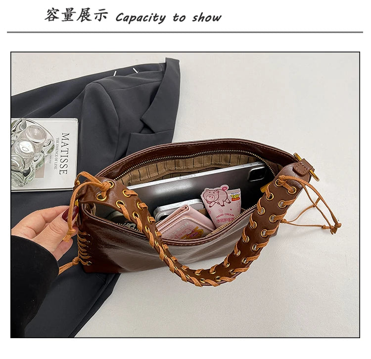 Elegant Classic Leather Tote Bags Messenger Bag For Ladies Women Handbags Luxury Famous Designer Spacious