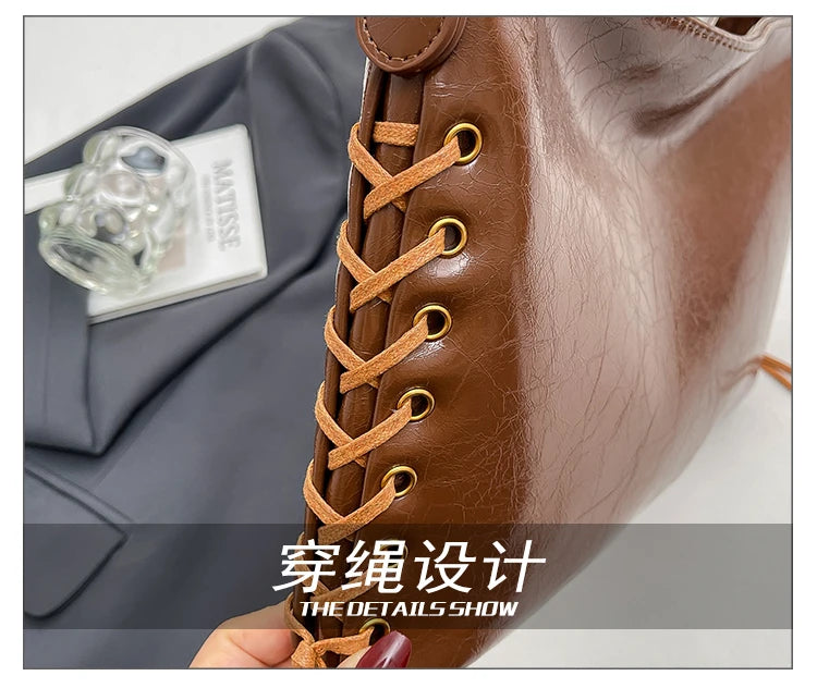 Elegant Classic Leather Tote Bags Messenger Bag For Ladies Women Handbags Luxury Famous Designer Spacious