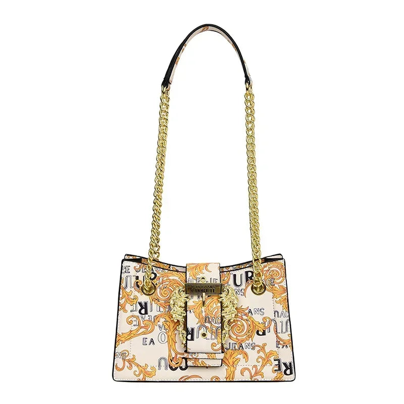 New Arrival 2025! Women's Trendy Retro - Style Bag - Fashion - Forward Printed Chain, Large - Capacity Shoulder/Underarm